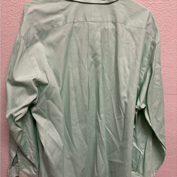 Ralph Lauren Button Up Shirt 16.5 34/35 Classic Fit Green Flesh Pony Preppy - Picture 8 of 11